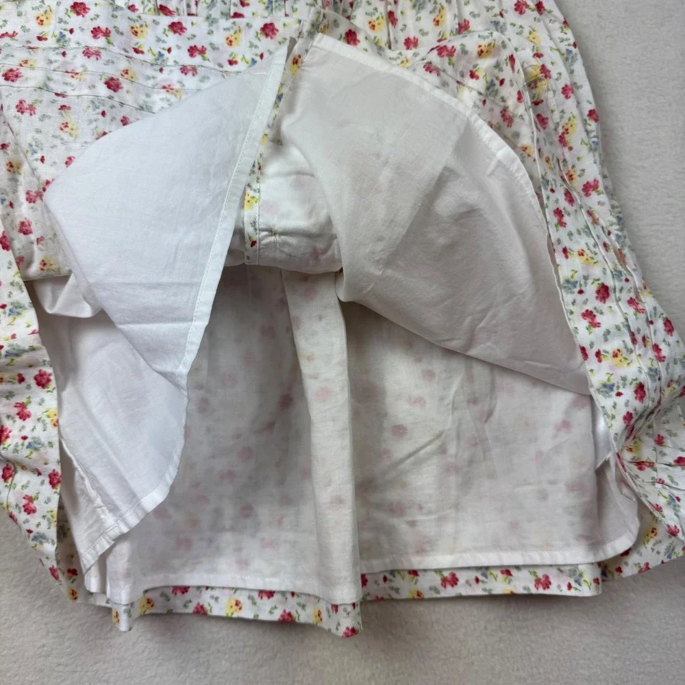 Polo Ralph Lauren Girls 6X Dress Floral Cotton Lined Sleeveless Cottage‎